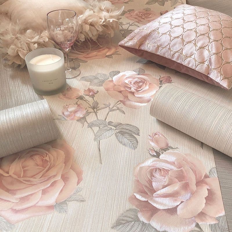 Belgravia Amara Rose Soft Pink 7364 Wallpaper